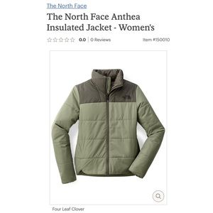 The North Face Anthea Insulated Jacket - Green Colorblock